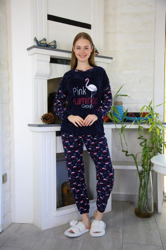 Moda Çizgi Welsoft Polar Kadın Pijama Takımı 8505 - 1