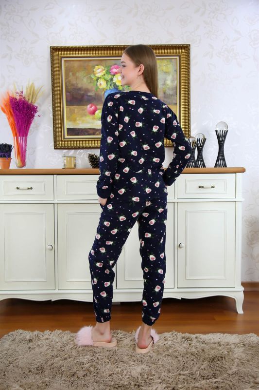 Moda Çizgi Welsoft Polar Kadın Pijama Takımı 8508 - 5