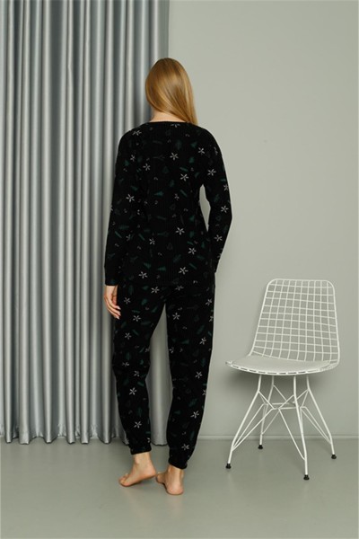 Moda Çizgi Welsoft Polar Kadın Pijama Takımı 8514 - Thumbnail