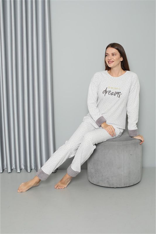 Moda Çizgi Welsoft Polar Kadın Pijama Takımı 8515 - 4
