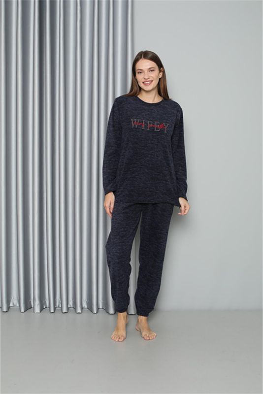 Moda Çizgi Welsoft Polar Kadın Pijama Takımı 8517 - 1