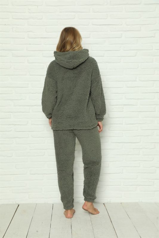 Moda Çizgi Welsoft Polar Peluş Kadın Pijama Takımı 9062 - 3