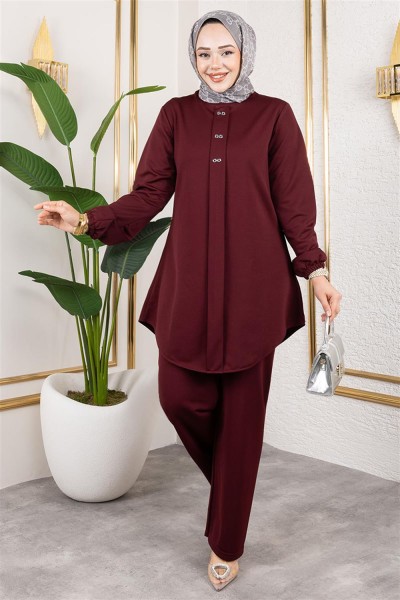 AYM - Önden Patlı Krep Takım BORDO