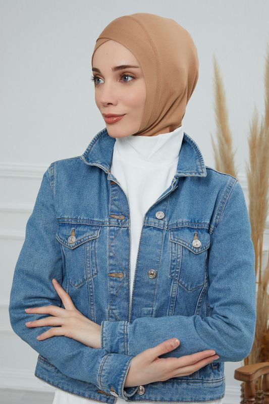 Önü Çapraz Detaylı Penye İç Bone,TB-4,TB-4 Açık Kahverengi - 5