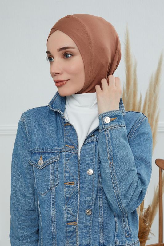 Önü Çapraz Detaylı Penye İç Bone,TB-4,TB-4 Koyu Kahverengi - 5