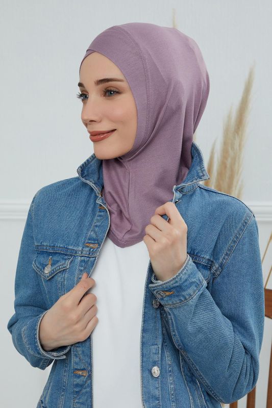 Önü Çapraz Detaylı Penye İç Bone,TB-4,TB-4 Lila - 3