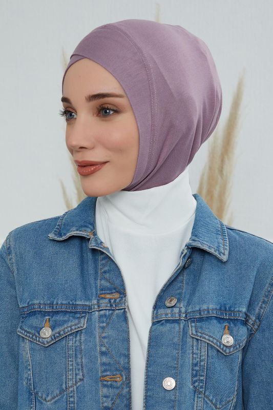 Önü Çapraz Detaylı Penye İç Bone,TB-4,TB-4 Lila - 5