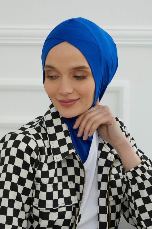 Önü Çapraz Detaylı Penye İç Bone,TB-4,TB-4 Saks Mavisi - 6