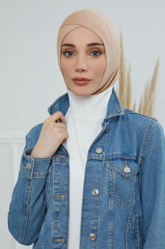 Önü Çapraz Detaylı Penye İç Bone,TB-4,TB-4 Sütlü Kahve - 1