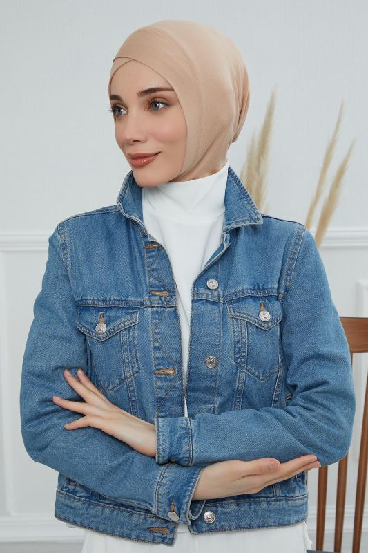 Önü Çapraz Detaylı Penye İç Bone,TB-4,TB-4 Sütlü Kahve - 5