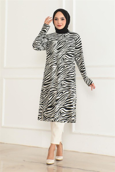 MYS - Örme Süet Tunik SİYAH