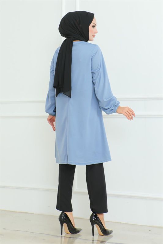 Oversize Tunik BEBE MAVİSİ - 4