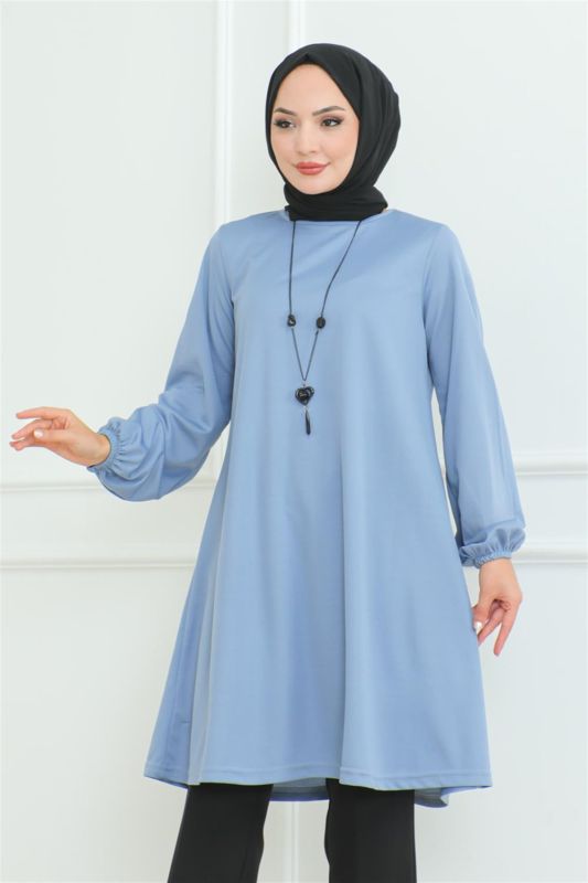 Oversize Tunik BEBE MAVİSİ - 5
