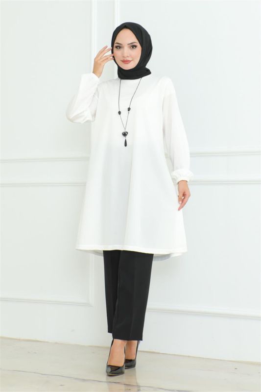 Oversize Tunik BEYAZ - 1