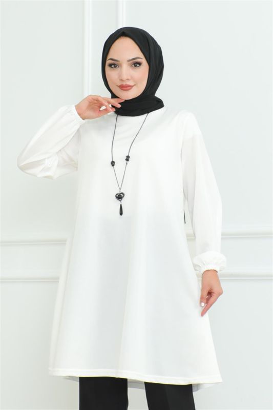 Oversize Tunik BEYAZ - 3