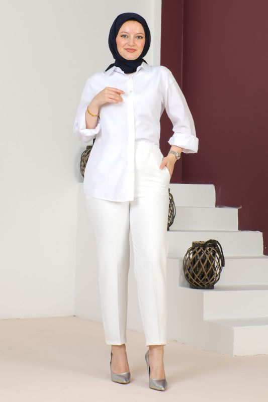pantolon beyaz 400 - 1