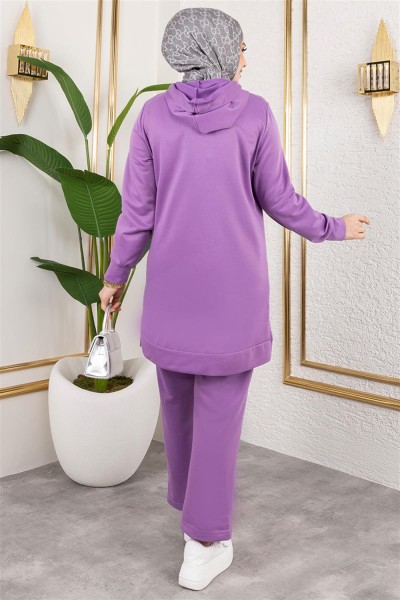 Parıltı Detaylı Spor Takım LİLA - Thumbnail