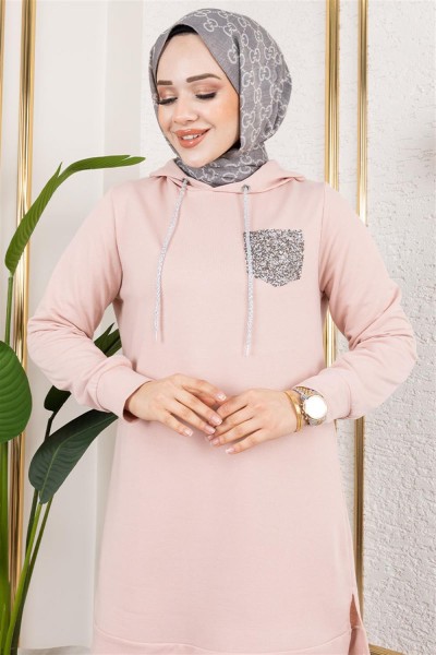 Parıltı Detaylı Spor Takım PUDRA - Thumbnail