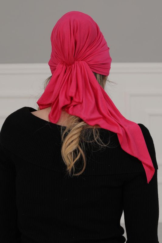 Combed Cotton Bonnet,B-47 Fuchsia - 7