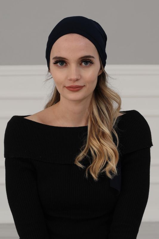 Combed Cotton Bone,B-47 Navy Blue - 1