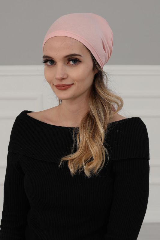 Combed Cotton Bonnet,B-47 Powder - 1