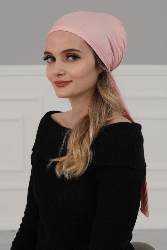 Combed Cotton Bonnet,B-47 Powder - 3