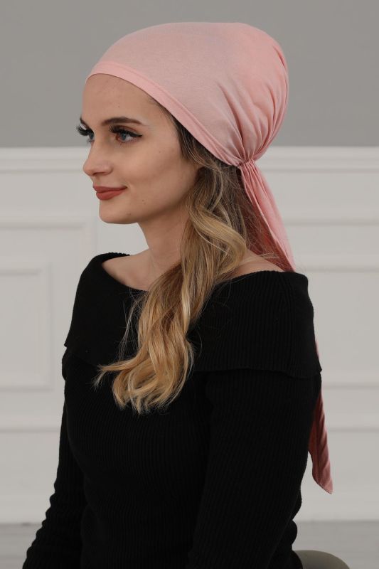 Combed Cotton Bonnet,B-47 Powder - 4