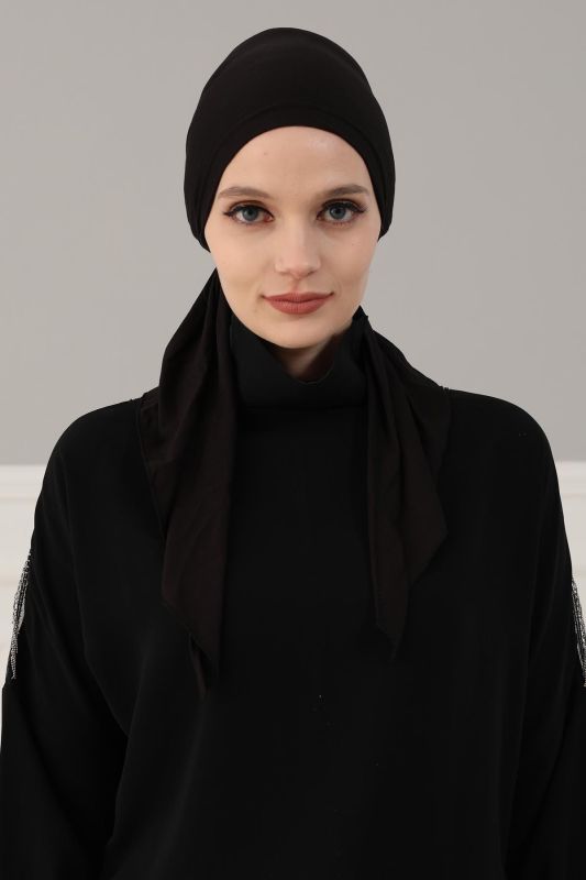 Combed Cotton Bonnet,B-47 Black - 1