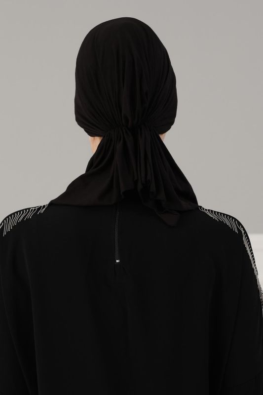 Combed Cotton Bonnet,B-47 Black - 5