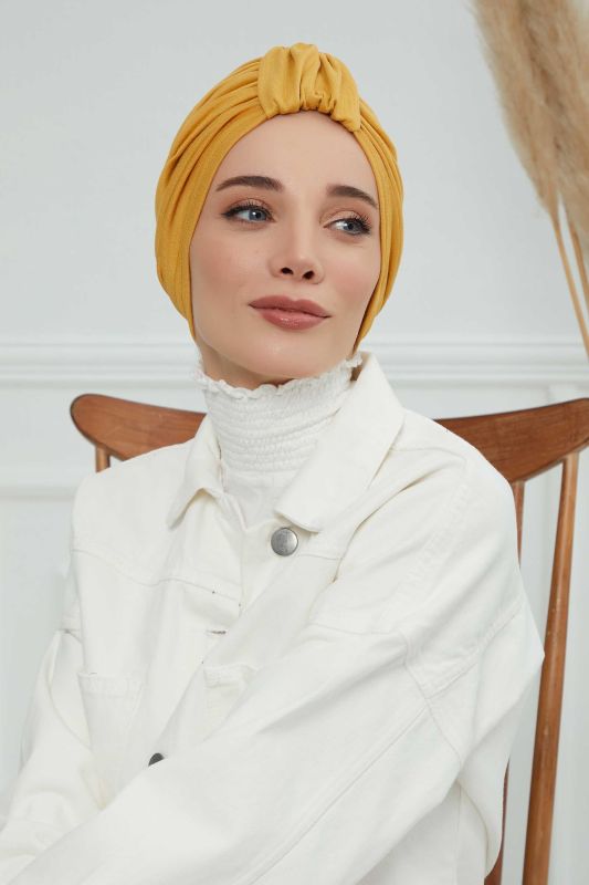 Penye Bone,B-68 Hardal Sarısı - 4