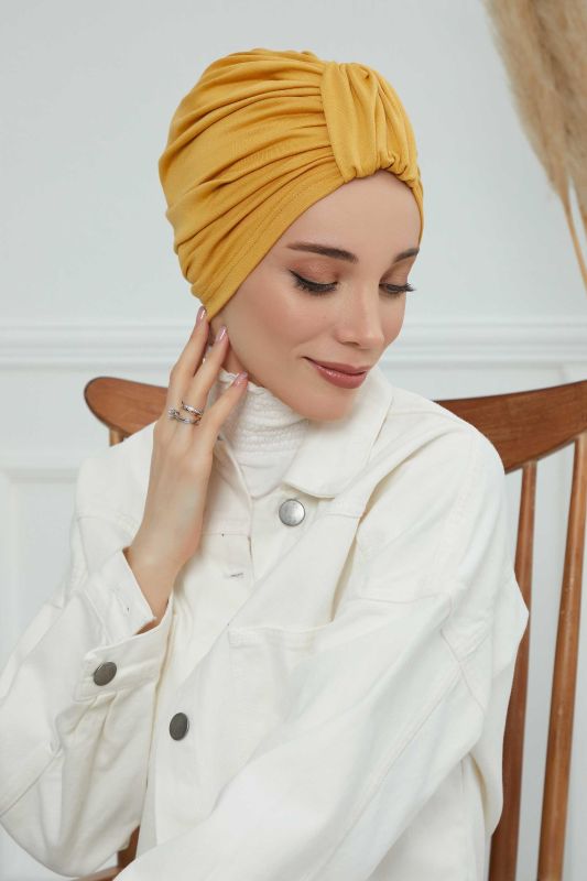 Penye Bone,B-68 Hardal Sarısı - 5