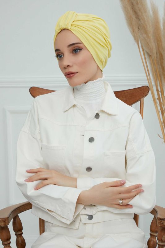 بونيه قطن ممشط، B-68 أصفر - 2