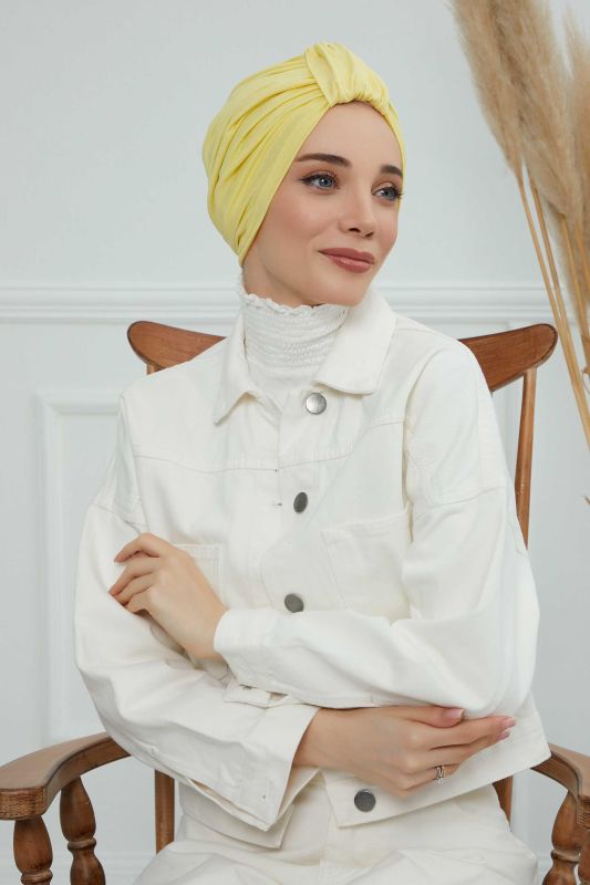 بونيه قطن ممشط، B-68 أصفر - 7