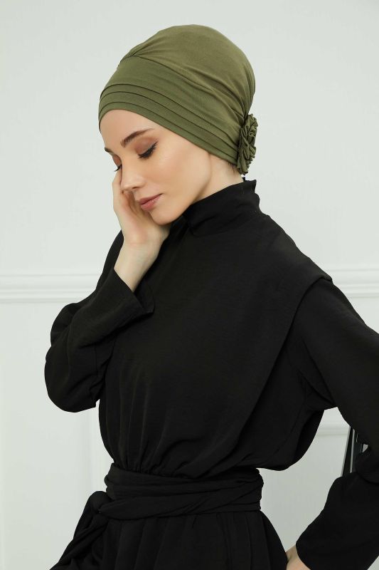 Combed Cotton Bone,B-74 Khaki Green - 3