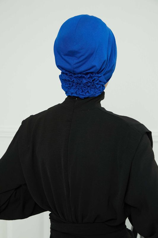 Combed Cotton Bonnet,B-74 Saks Blue - 5
