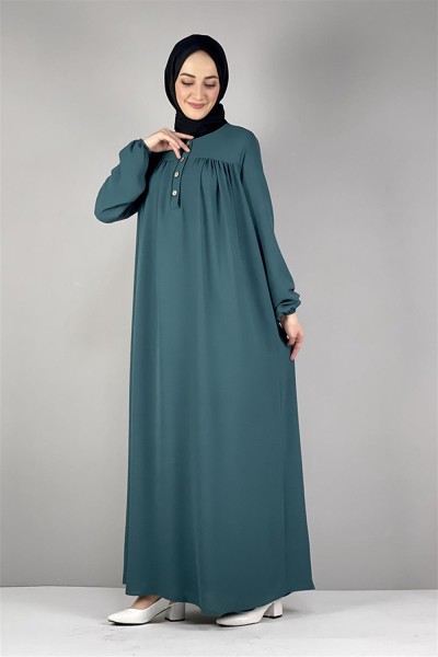 BGM - Pileli Aerobin Elbise ZÜMRÜT YEŞİLİ