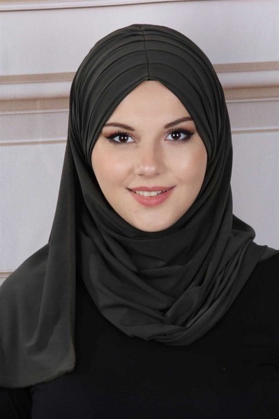 Pileli Şal  Haki - 2