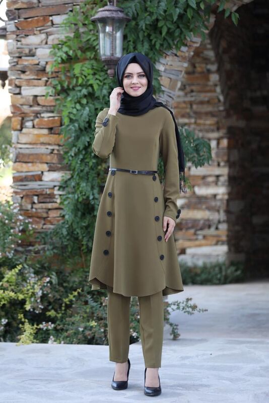 Pleated Suit MC0035 Khaki - 2