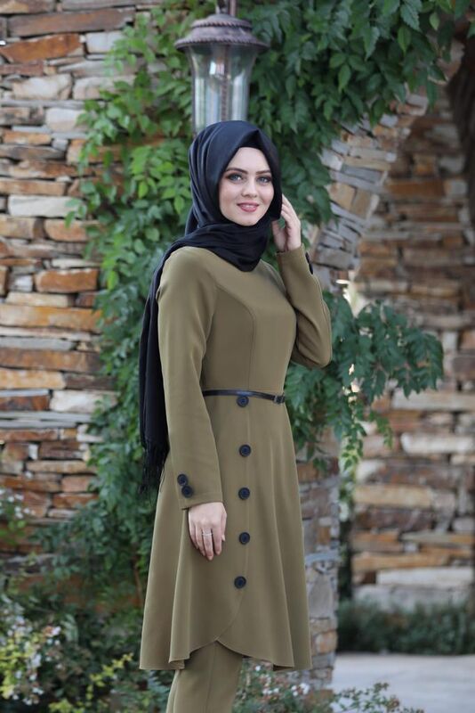 Pleated Suit MC0035 Khaki - 1