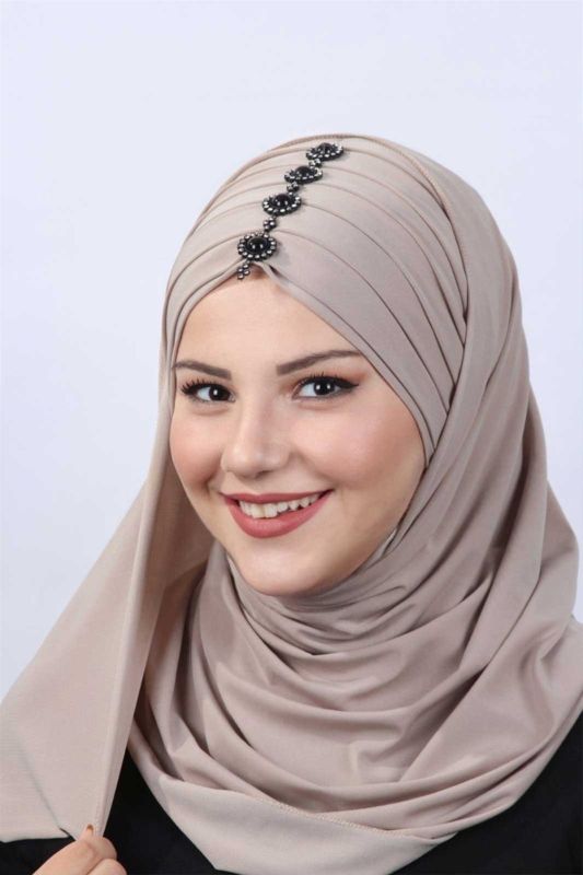 Pleated Stone Shawl Stone - 2