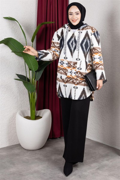 Polar Kap BAKLAVA DESEN KAHVE - Thumbnail