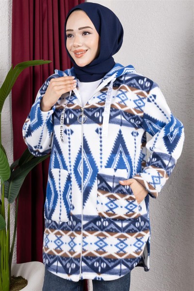 Polar Kap BAKLAVA DESEN LACİVERT - Thumbnail