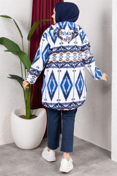 Polar Kap BAKLAVA DESEN LACİVERT - Thumbnail