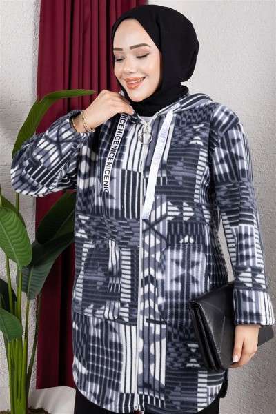 Polar Kap GEOMETRİK DESEN ANTRASİT - Thumbnail