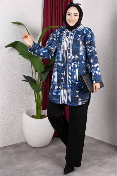 SGS - Polar Kap GEOMETRİK DESEN İNDİGO