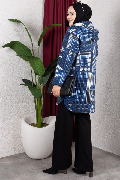 Polar Kap GEOMETRİK DESEN İNDİGO - Thumbnail