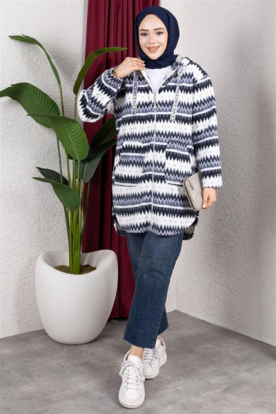 Polar Kap ZİKZAK DESEN ANTRASİT - Thumbnail