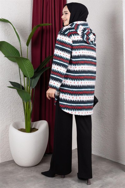 Polar Kap ZİKZAK DESEN KIRMIZI - Thumbnail