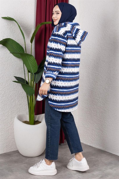 Polar Kap ZİKZAK DESEN SAKS - Thumbnail