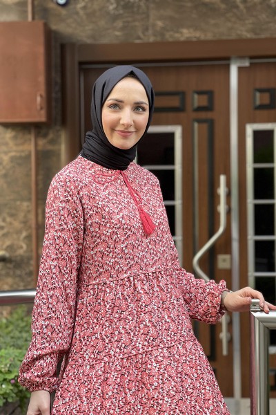 Moda Çizgi - Moda Çizgi Desenli Tunik